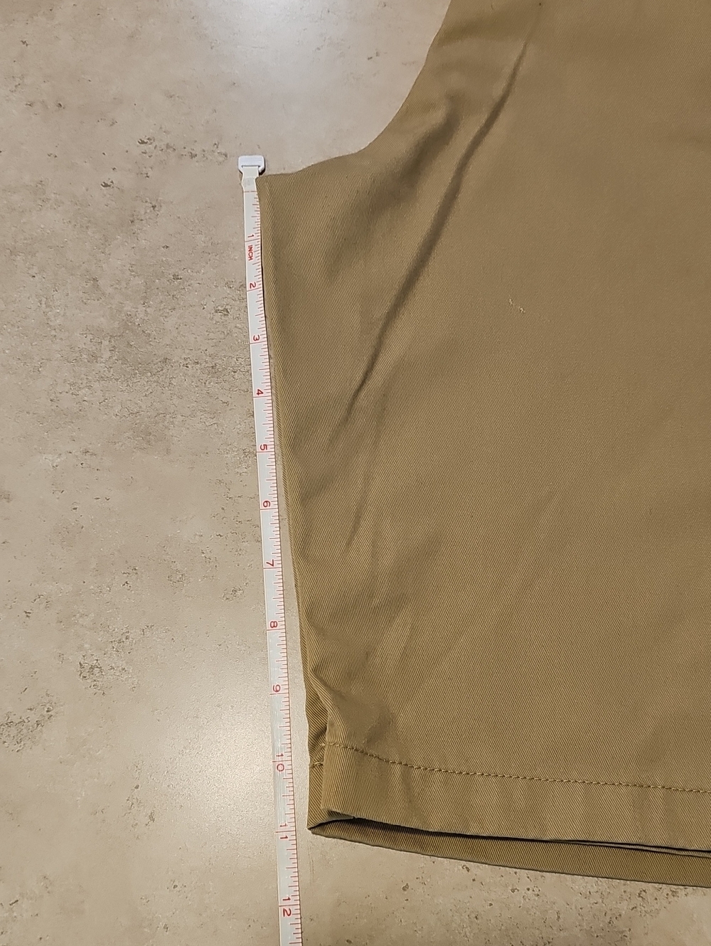 Volcom Men's Flat Front Chino Shorts in Khaki - Picture 4 of 6